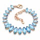 Bracelet “Ornella” (Light Sapphire Shimmer) embellished with Crystals by Swarovski®