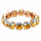 Apyrankė moterims DiamondSky „Glare (Light Topaz Shimmer)“ su Swarovski kristalais