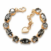 Apyrankė moterims DiamondSky „Chic II (Silver Night)“ su Swarovski kristalais