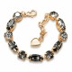 Браслет "Шик II (Silver Night)" с кристаллами Swarovski®