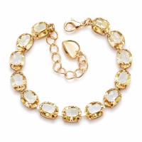 Браслет "Венус II (Golden Shadow)" с кристаллами Swarovski®
