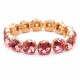 Браслет "Ослепительный Блеск (Rose Peach)" с кристаллами Swarovski®