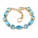 Bracelet “Chic II” (Aquamarine Blue) embellished with Crystals by Swarovski®