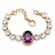 Apyrankė moterims DiamondSky „Sofia II (Amethyst)“ su Swarovski kristalais