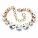 Bracelet “Rainbow II” (Aurora Borealis) dazzling with Crystals by Swarovski®