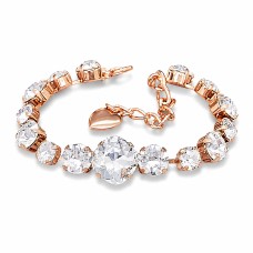 Apyrankė moterims DiamondSky „Akinantis Spindesys II“ su Swarovski kristalais
