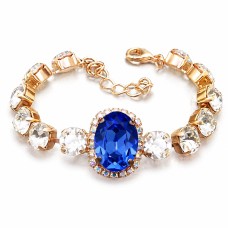 Apyrankė moterims DiamondSky „Sofia II (Sapphire)“ su Swarovski kristalais