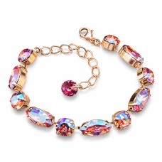 Apyrankė moterims DiamondSky „Chic II (Light Rose Shimmer)“ su Swarovski kristalais