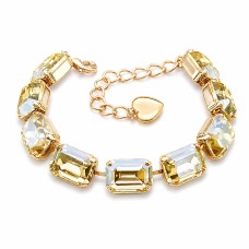Apyrankė moterims DiamondSky „Radiance (Golden Shadow)“ su Swarovski kristalais
