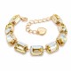 Bracelet “Radiance” (Golden Shadow) embellished with Crystals by Swarovski®