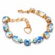 Браслет "Шик II (Light Sapphire Shimmer)" с кристаллами Swarovski®
