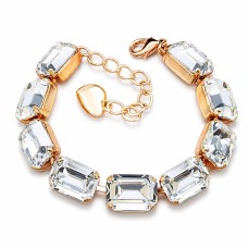 Apyrankė moterims DiamondSky „Spindesys“ su Swarovski kristalais