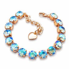 Apyrankė moterims DiamondSky „Klasika (Light Sapphire Shimmer)“ su Swarovski kristalais