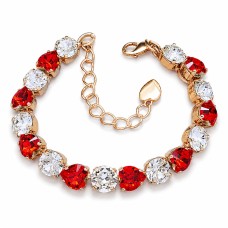 Apyrankė moterims DiamondSky „Tau II (Siam / Crystal)“ su Swarovski kristalais