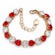 Apyrankė moterims DiamondSky „Tau II (Siam / Crystal)“ su Swarovski kristalais