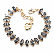 Apyrankė moterims DiamondSky „Ornella II (Silver Night)“ su Swarovski kristalais