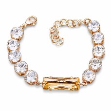 Apyrankė moterims DiamondSky „Venus (Golden Shadow)“ su Swarovski kristalais