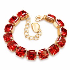 Apyrankė moterims DiamondSky „Imperium (Scarlet)“ su Swarovski kristalais