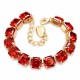 Браслет "Империум (Scarlet)" с кристаллами Swarovski®