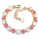 Apyrankė moterims DiamondSky „Romantiškas Švelnumas II (Crystal / Rose)“ su Swarovski kristalais