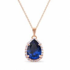 Pakabukas „Celestial Drop III (Reinvented Dark Sapphire)“ su Swarovski® kristalais
