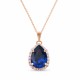 Pakabukas „Celestial Drop III (Reinvented Dark Sapphire)“ su Swarovski® kristalais