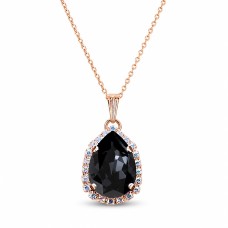 Pakabukas „Celestial Drop III (Graphite)“ su Swarovski® kristalais