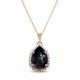 Pakabukas „Celestial Drop III (Graphite)“ su Swarovski® kristalais