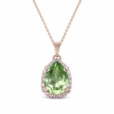 Pakabukas „Celestial Drop III (Reinvented Peridot)“ su Swarovski® kristalais
