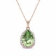Pakabukas „Celestial Drop III (Reinvented Peridot)“ su Swarovski® kristalais