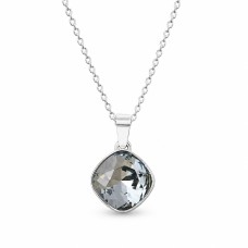 Sidabrinis pakabukas „Glare II (Silver Night)“ su Swarovski® kristalais