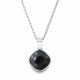 925 Sterling Silver Pendant “Glare II (Jet)” created with Crystals by Swarovski®