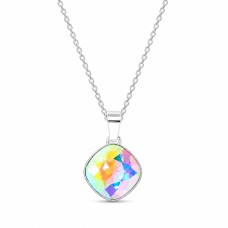 Sidabrinis pakabukas „Glare II (Aurora Borealis)“ su Swarovski® kristalais