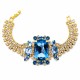 Apyrankė „Aurora (Aquamarine / Light Sapphire Shimmer / Light Sapphire / Reinvented Cool Blue)“ su Swarovski® kristalais