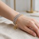 Bracelet “Celestial Whisper (Air Blue Opal)” (Light Sapphire Opal) with Preciosa® crystals