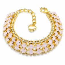 Apyrankė moterims DiamondSky „Dangiškas Šnabždesys (Rose Water Opal)“ su Preciosa® kristalais
