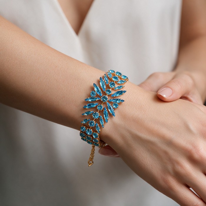 Bracelet “Crystal Temptation” (Aqua Bohemica) with Preciosa® crystals