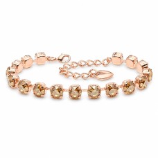 Apyrankė moterims DiamondSky „Klasika III (Golden Shadow)“ su Swarovski kristalais