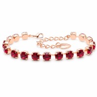 Браслет "Классика III (Ruby)" с кристаллами Swarovski®