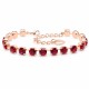 Apyrankė moterims DiamondSky „Klasika III (Ruby)“ su Swarovski kristalais