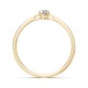14K Yellow Gold Diamond Ring “Solitaire XVIII”