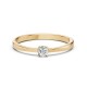 14K Yellow Gold Diamond Ring “Solitaire XVIII”