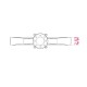 14K Red Gold Diamond Ring “Classic XXVIII”