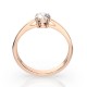 14K Red Gold Diamond Ring “Classic XXVIII”