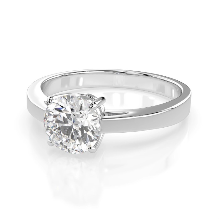 14K White Gold Diamond Ring “Classic XXVII”