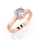14K Red Gold Diamond Ring “Classic XXII”