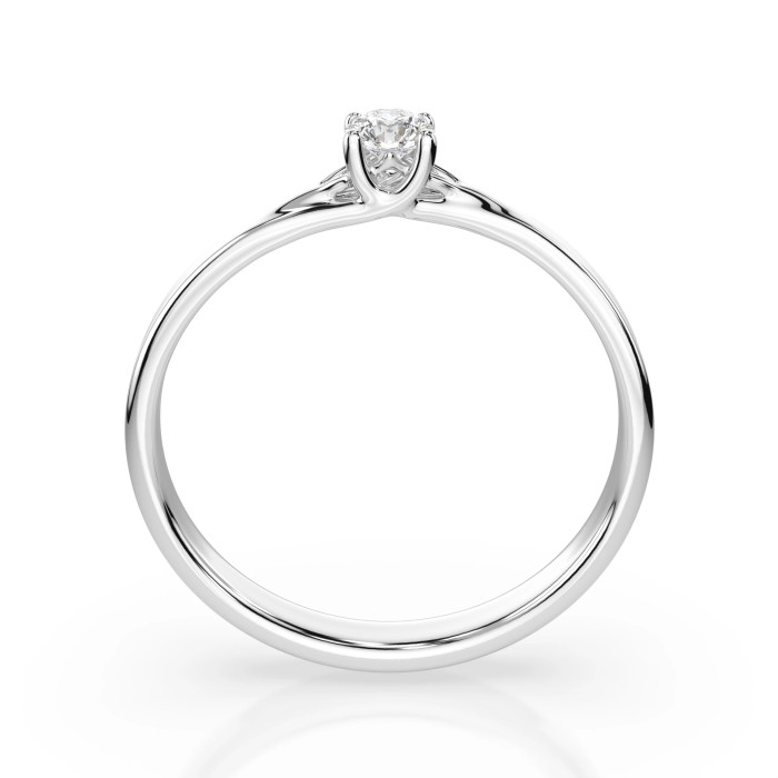 14K White Gold Diamond Ring “Spark of Love IV”