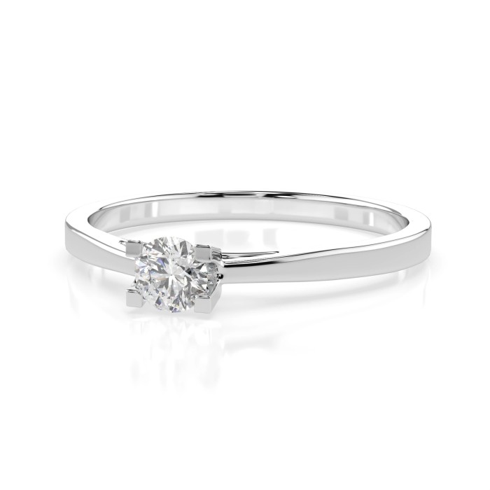 14K White Gold Diamond Ring “Odeon III”