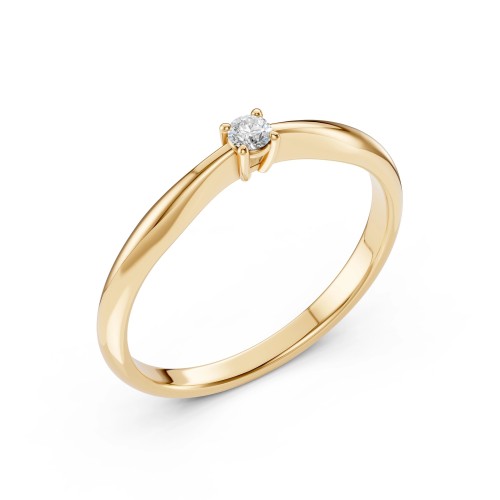 14K Yellow Gold Diamond Ring “Odessa XI”