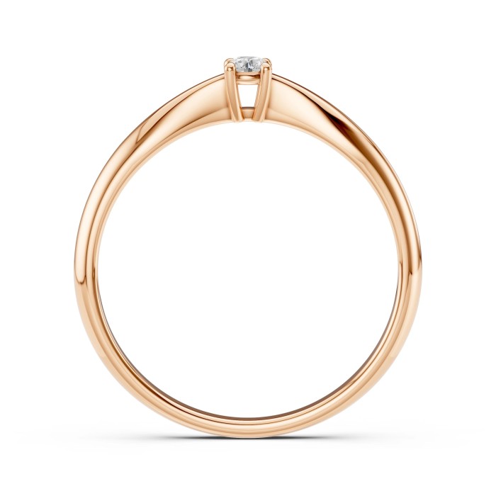 14K Red Gold Diamond Ring “Odessa X”